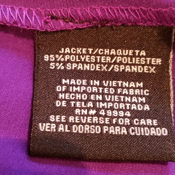 R&M Richard's Plum Purple Open-faced Blazer - Picture 6 of 6